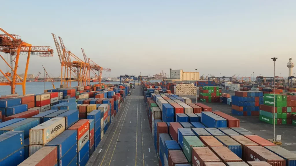 European logistics terminal receiving Middle Corridor cargo